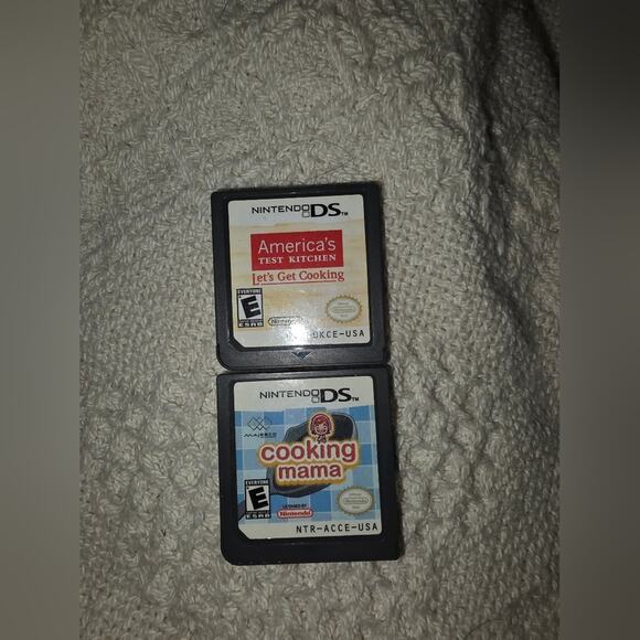 Nintendo DS Game Lot Americas Test Kitchen Lets Get Cooking, Cooking Mama - Picture 1 of 6